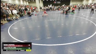 88 lbs Champ. Round 3 - Noah Thomas, Collum Trained School Of Wrestling vs Braxton Plunk, Threestyle Wrestling Of Oklahoma