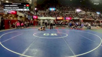 G - 125 lbs Cons. Round 4 - McKenna Caplette, Havre Girls vs Emma Greenwell, Billings Skyview Girls