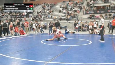 132 lbs Cons. Quarters - Kyler Fish, Mat Rats Rebooted Wrestling vs Robert Tenney, Billings Wrestling Club