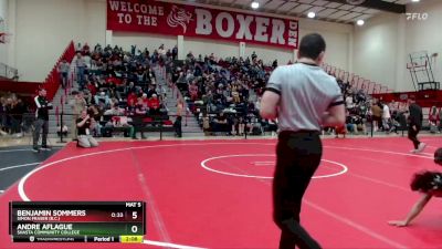 125 lbs Cons. Round 1 - Benjamin Sommers, Simon Fraser (B.C.) vs Andre Aflague, Shasta Community College