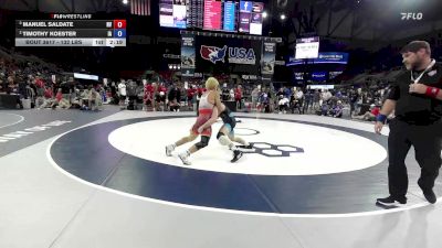 132 lbs Cons. Sub-semis - Manuel Saldate, NV vs Timothy Koester, IA