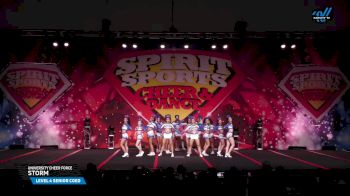 University Cheer Force - STORM [2025 L4 Senior Coed Day 1] 2025 Spirit Sports Myrtle Beach Nationals
