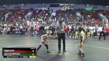 49 lbs Quarterfinals (8 Team) - Ryker Ross, Linden vs Brodyn Henfling, Grand Ledge