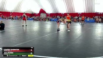 113 lbs Round 4 (6 Team) - Coates Thornton, Millie Lacs vs Ava Peters, Pulaski