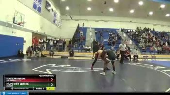 165 lbs Quarterfinal - Hassan Khan, Sacramento City vs Humphry Quirie, Cuesta