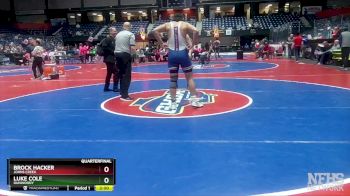 6A-215 lbs Quarterfinal - Brock Hacker, Johns Creek vs Luke Cole, Dunwoody