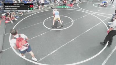 190 lbs Semifinal - Wyatt Walbeck, Clovis High vs Samuel Hernandez, Canyon View