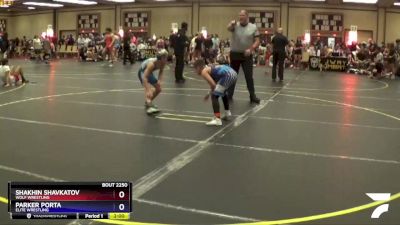 92 lbs Round 2 - Shakhin Shavkatov, Wolf Wrestling vs Parker Porta, Elite Wrestling