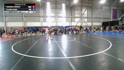 130 lbs Semis - Aurora Hiebert, Thunder Mountain Wrestling Club vs Claire Hume, Whatcom Wrestling Academy