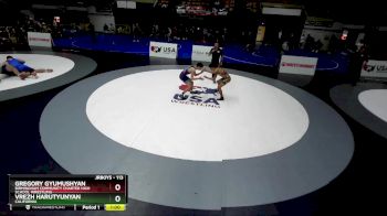 113 lbs Cons. Round 1 - Vrezh Harutyunyan, California vs Gregory Gyumushyan, Birmingham Community Charter High School Wrestling