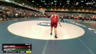 285 lbs Champ. Round 1 - Anthony Hunt, Pahrump Valley vs Josiah Vargas, Beyer