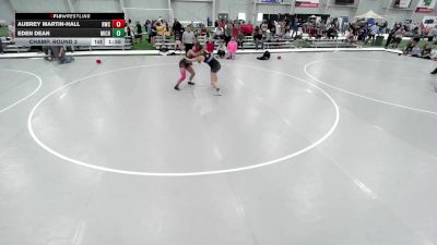 JR GIRLS HARDLUCK - 133.6-140.2 Champ. Round 3 - Eden Dean, Michigan vs Aubrey Martin-Hall, Raw Wrestling Club
