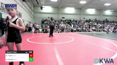 49 lbs Quarterfinal - River Tyler, Hulbert vs Bjorn Gooch, Greenwood Wrestling Academy