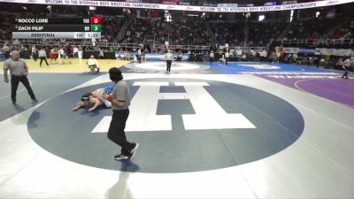 I-215 lbs Semifinal - Rocco Lore, Yorktown vs Zach Filip, Minisink Valley
