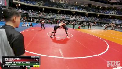 6A 285 lbs Cons. Round 2 - Kade Crawford, Euless Trinity vs Joshua Johnson-Cantrell, Lewisville Hebron