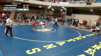 145 lbs 3rd Place Match - Savannah Burns, Bolingbrook vs Macee Hammond, Robinson