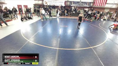 110 lbs Cons. Round 2 - Duffy Atkinson, South Summit Wrestling Club vs Wyatt Norton, Wasatch Wrestling Club