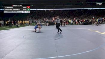 D3-150 lbs Champ. Round 1 - Jon Koepf, Chippewa Hills HS vs Fletcher Thommen, Montague