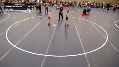 12U - 70 lbs Champ. Round 2 - Logan Maley, Northfield James Gang Wrestling vs Brettly Steffensen, Flat Earth Wrestling Club