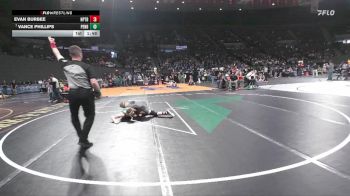 4A Boys 138 lbs Champ. Round 1 - Vance Phillips, Pendleton Boys vs Evan Burbee, Newport Boys