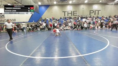 69 lbs Champ. Round 2 - Hudson Lowe, Green Canyon Wrestling vs Gideon Andersen, Team Prestige Wrestling