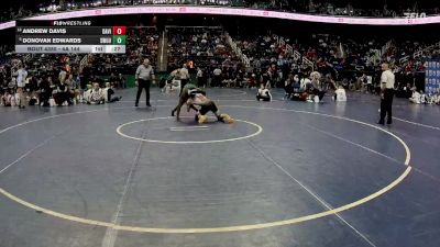 4A 144 lbs Cons. Semi - Donovan Edwards, Southwest Guilford High School vs Andrew Davis, Davie