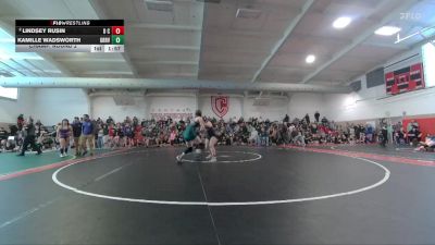 155 lbs Champ. Round 2 - Kamille Wadsworth, Green River vs Lindsey Rusin, Douglas County