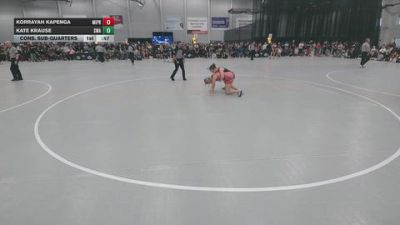 125 lbs Cons. Sub-quarters - Kate Krause, Sebolt Wrestling Academy vs Korrayah Kapenga, Michigan Premier