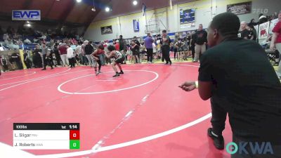 100 lbs Rr Rnd 3 - Logan Sligar, Pin-King All Stars vs Jonah Roberts, HURRICANE WRESTLING ACADEMY