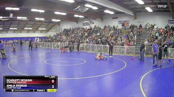 124 lbs 1st Place Match - Scarlett McHugh, Scappoose Wrestling vs Emilia Ensrud, Canby Mat Club