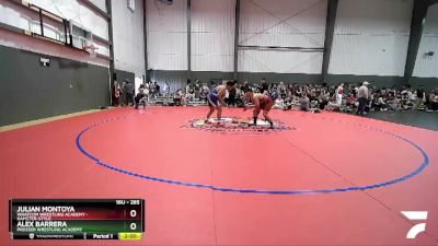 285 lbs Semifinal - Julian Montoya, Whatcom Wrestling Academy - Hamster-Style vs Alex Barrera, Prosser Wrestling Academy