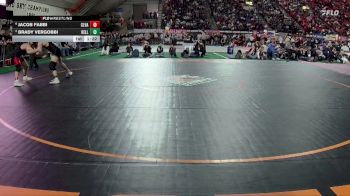 3A 150 lbs Semifinal - Jacob Fabbi, Clearwater Valley vs Brady Vergobbi, Kellogg