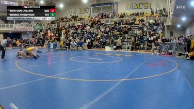 215 lbs Quarterfinal - Brayden Collins, Canon-McMillan vs Roman Thompson, Pitts. Central Catholic