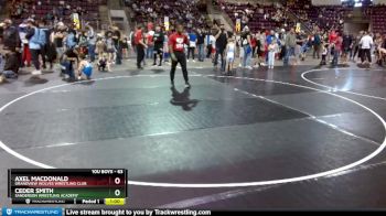 63 lbs Cons. Round 2 - Axel MacDonald, Grandview Wolves Wrestling Club vs Ceder Smith, Sanderson Wrestling Academy