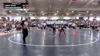 Girls 107 lbs Cons. Round 1 - Zhara White-Chepkwony, Millington Central High School vs Liberty Taylor, White House Heritage High School