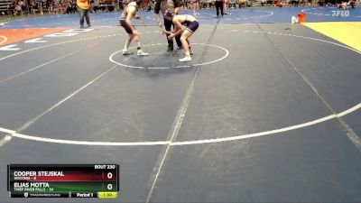 150 lbs Quarterfinal - Cooper Stejskal, Waconia vs Elias Motta, Thief River Falls