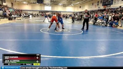 220 lbs Cons. Round 3 - Vayo Kamara, Osseo vs Jace Allerton, Rush City-Braham