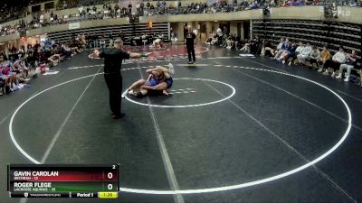 133 lbs Round 3 (4 Team) - Roger Flege, LaCrosse Aquinas vs Gavin Carolan, Decorah