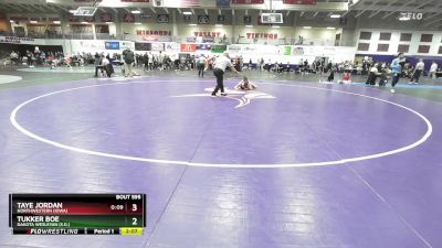 125 lbs Cons. Round 3 - Taye Jordan, Northwestern (Iowa) vs Tukker Boe, Dakota Wesleyan (S.D.)