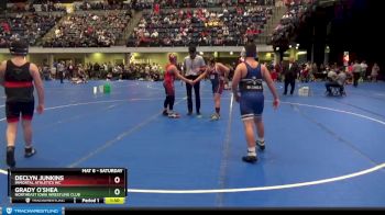 130 lbs Cons. Round 1 - Declyn Junkins, Immortal Athletics WC vs Grady O`Shea, Northeast Iowa Wrestling Club