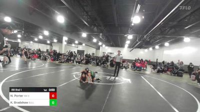 78 lbs Rr Rnd 1 - Nathaniel Porter, NM Gold vs Kayden Bradshaw, Bulldogs Jr Wrestling