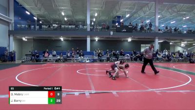 85 lbs Round 2 (6 Team) - Jerry Barry, Bishop Watterson vs Owen Mabry, Carrollton