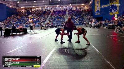 120 lbs Champ. Round 2 - Russell Lloyd, St. Georges vs Brett Stanley, Brecksville