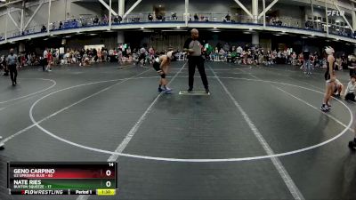 88 lbs Round 4 (6 Team) - Geno Carpino, U2 Uprising Blue vs Nate Ries, Buxton Squeeze