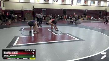 JV-28 lbs Quarterfinal - Graham Woods, Assumption, Davenport vs Avery Rauch, Alburnett