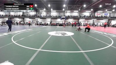 110 lbs Round Of 16 - Thomas Matias, Shoreham-wading River vs Xavier Seabury, North Babylon