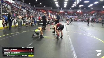 130 lbs Quarterfinal - Emmett Sutter, Hartland WC vs Jordan Giaquinto, Fraser WC