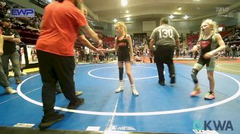 52-57 lbs Rr Rnd 3 - Kalisynn Meyer, Independent vs Claire Jabben, Caney Valley Wrestling