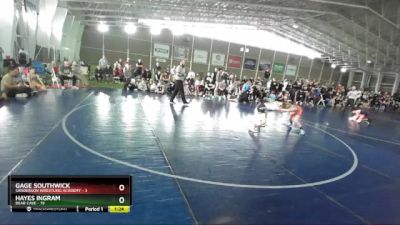 92 lbs Round 3 (4 Team) - Hayes Ingram, Bear Cave vs Gage Southwick, Sanderson Wrestling Academy