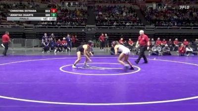 110 lbs Final - Christina Estrada, Buchanan vs Jenniyah Duarte, Sanger